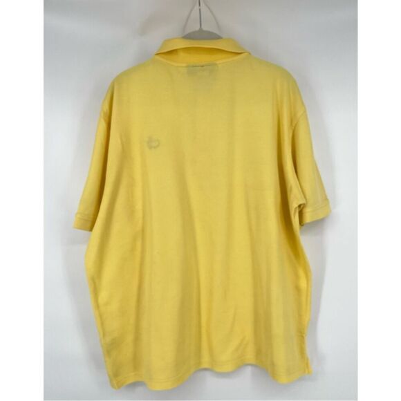 Masters Collection 100% Pima Cotton Yellow Augusta National Golf Polo Size XL - Picture 3 of 8